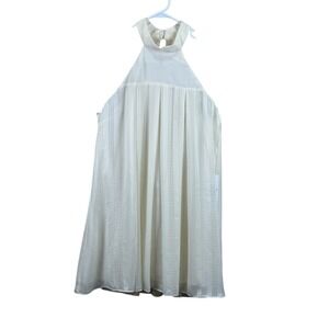 BCBGeneration Womens‎ Ivory Chiffon Halter Shift Dress NWT SIze Small S